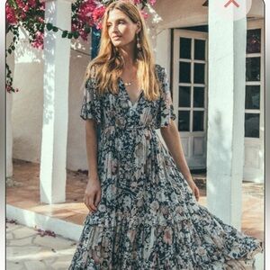 Spell Flowy Midi Dress